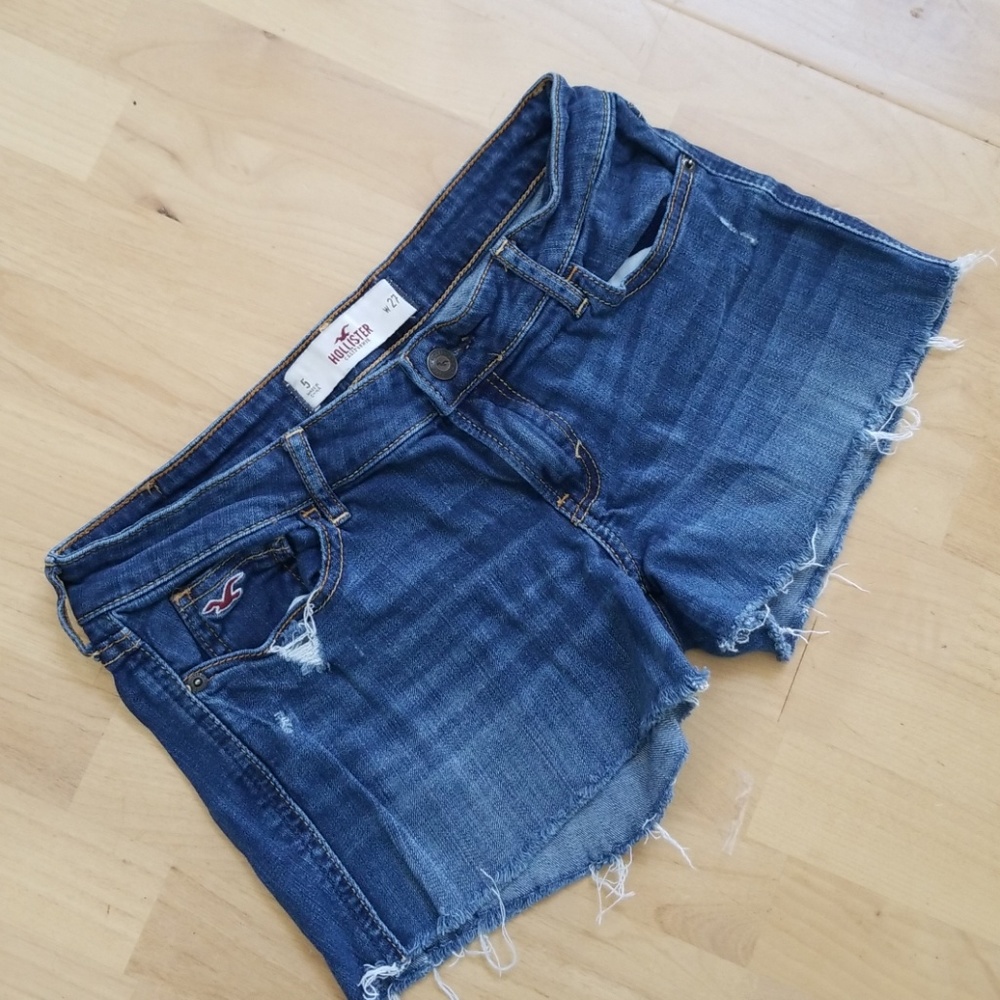 Hollister Denim Shorts 5 / 27 Frayed Cutoff Style